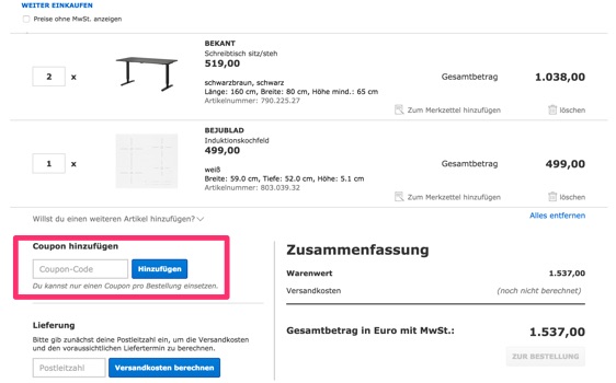 IKEA Gutschein